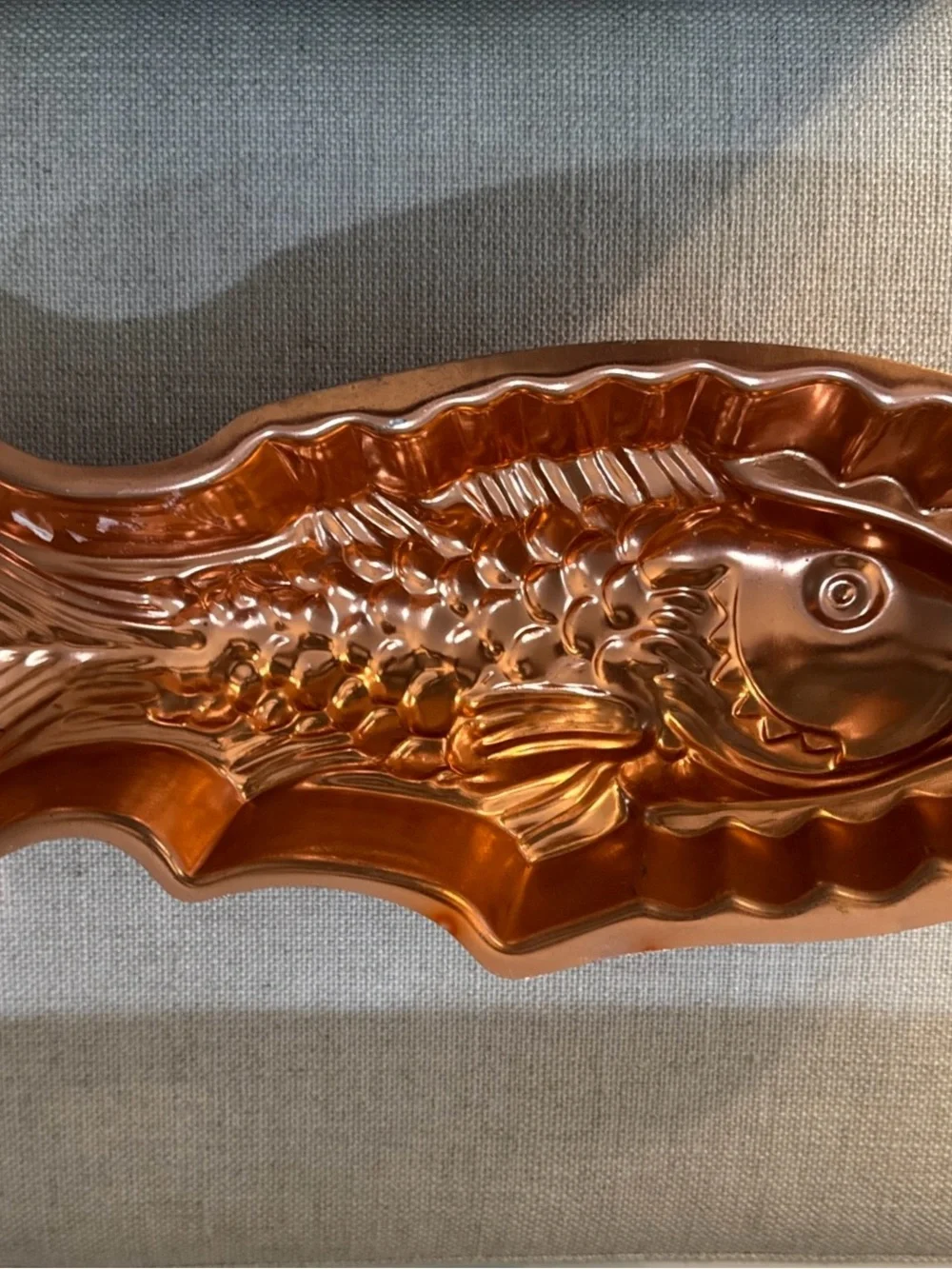 Vintage Copper Fish & Lobster Wall  Kitchen Decor Cake Baking Jello Molds